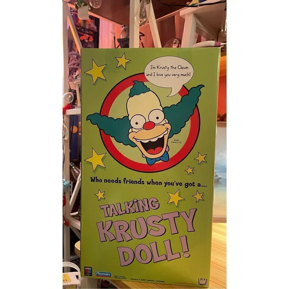 Playmates The Simpsons Treehouse of Horror Talking Krusty the Clown Talk…